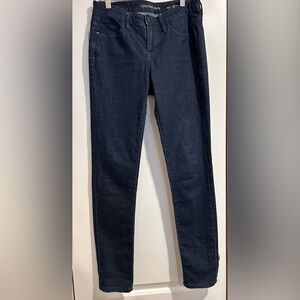 CALVIN KLEIN JEANS Womens Skinny Dark Wash Denim Pants Size 27x32 Stretch